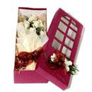 Item #: VNG-RO-060629 - The time you share together will be much more wonderful with 20 fresh roses in a nice box. Available in multicolored, pink, red, yellow, peach, or white(shown). Same day delivery in Saigon, other provinces please placed order before 3days.<br><br>Code:704-5357-704-0000100545